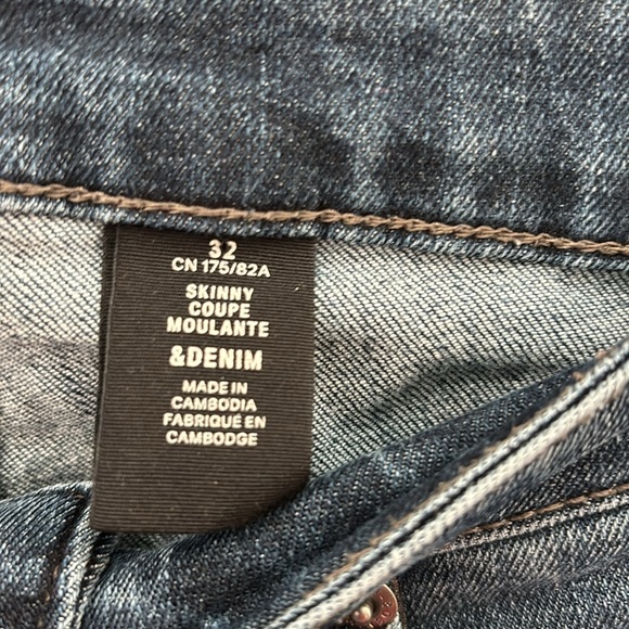 H&M & Denim Size 32 Dark Wash Skinny Coupe Jeans - Picture 5 of 13